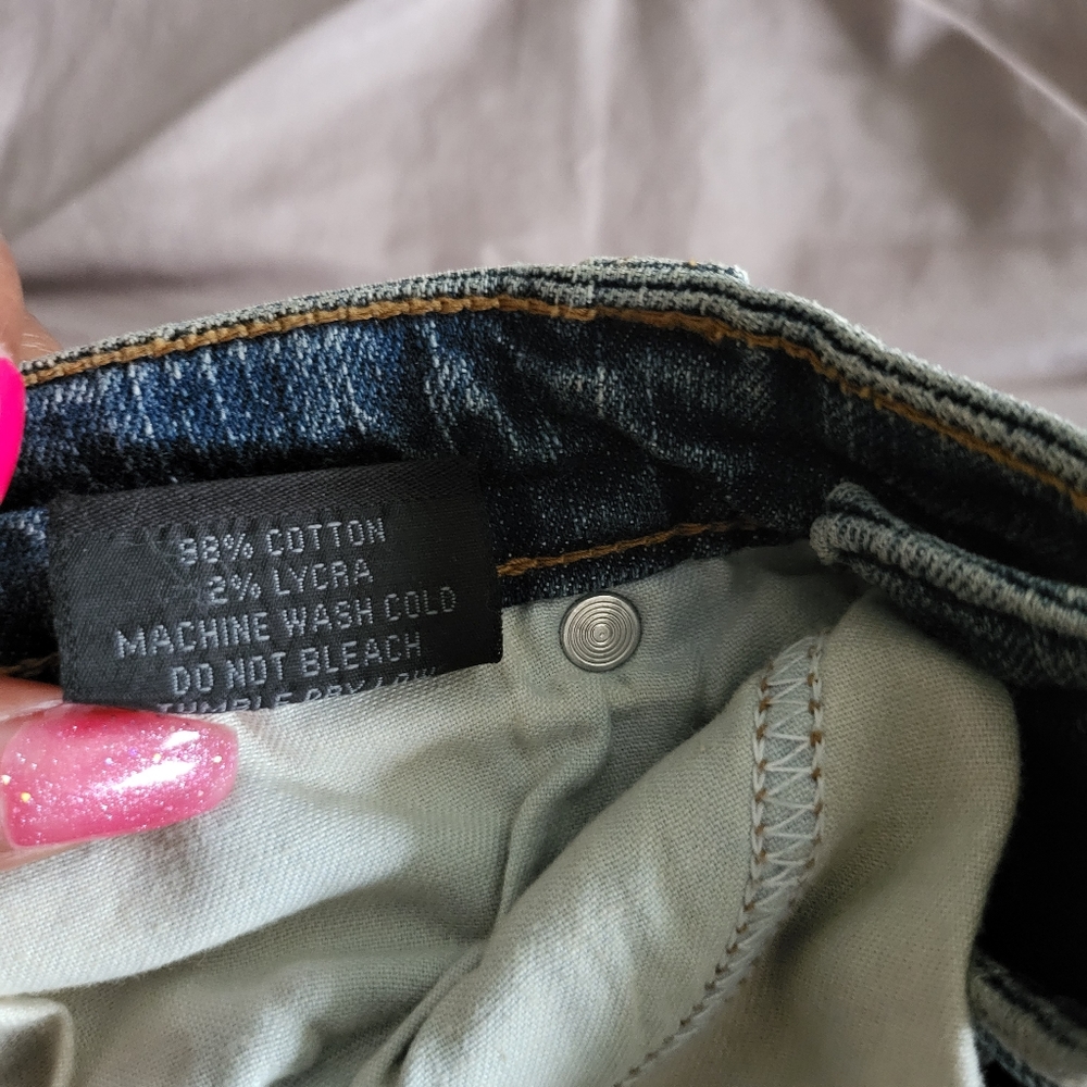 Jet John Eshaya Jeans Military Patch Sz 4 - Picture 8 of 9